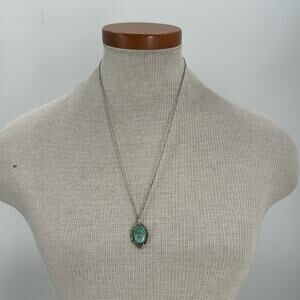 Vintage Ksn Sterling silver turquoise necklace